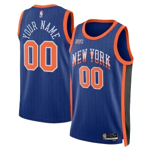 Moderno Delizioso New York Knicks Nike Unisex 2023/24 Custom Swingman Jersey Blue City Edition