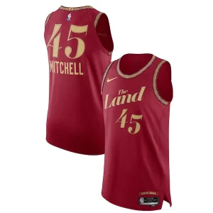 Accattivante Prestigioso Moderno Nike Donovan Mitchell Cleveland Cavaliers Authentic Jersey City Edition Wine