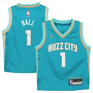 Classico Magnifico LaMelo Ball Charlotte Hornets Jordan Brand Preschool 2023/24 Swingman Replica Jersey City Edition Teal