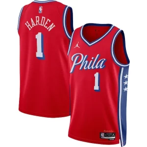 Prestigioso James Harden Philadelphia 76ers Jordan Brand Unisex Swingman Jersey Statement Edition Red