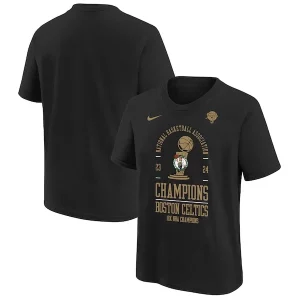 Trendy Magnifico Carino Boston Celtics Nike Youth 18 Time NBA Finals Champions Locker Room T Shirt Black