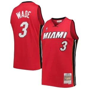 Magnifico Fascinante Dwyane Wade Miami Heat Hardwood Classics Swingman Jersey Red