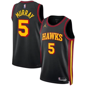 Pratico Magnifico Meraviglioso Dejounte Murray Atlanta Hawks Jordan Brand Unisex Swingman Jersey Statement Edition Black