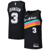 Meraviglioso Lussuoso Pratico Keldon Johnson San Antonio Spurs Nike Swingman Player Jersey City Edition Black