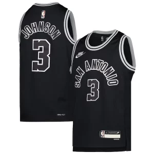 Stupendo Magnifico Robusto Keldon Johnson San Antonio Spurs Nike Youth 2022/23 Swingman Jersey Classic Edition Black
