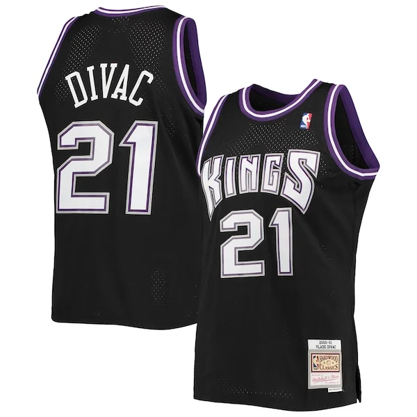 Versatile Moderno Vlade Divac Sacramento Kings 2000/01 Hardwood Classics Swingman Jersey Black