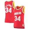 Magnifico Versatile Hakeem Olajuwon Houston Rockets Women's 1993/94 Hardwood Classics Swingman Jersey Red/Navy