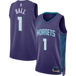 Accattivante LaMelo Ball Charlotte Hornets Jordan Brand Unisex Swingman Jersey Statement Edition Purple