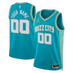 Cool Versatile Charlotte Hornets Jordan Brand Unisex 2023/24 Custom Swingman Jersey Teal City Edition