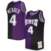 Stupendo Sofisticato Chris Webber Sacramento Kings Hardwood Classics 2000/01 Split Swingman Jersey Purple/Black