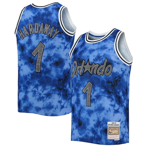 Duraturo Resistente Penny Hardaway Orlando Magic 1994/95 Galaxy Swingman Jersey Blue