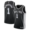 Classico Lussuoso Moderno Victor Wembanyama San Antonio Spurs Nike Youth 2023 NBA Draft First Round Pick Swingman Jersey Icon Edition Black