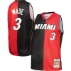 Duraturo Dwyane Wade Miami Heat Hardwood Classics 2005/06 Split Swingman Jersey Black/Red