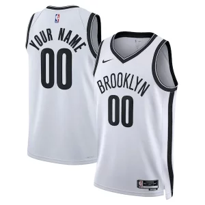 Moderno Prestigioso Cool Brooklyn Nets Nike Unisex Swingman Custom Jersey White Association Edition