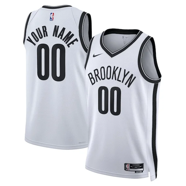 Moderno Prestigioso Cool Brooklyn Nets Nike Unisex Swingman Custom Jersey White Association Edition