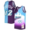 Duraturo Moderno Accattivante John Stockton Utah Jazz Hardwood Classics 1996/97 Split Swingman Jersey Purple/Turquoise