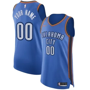 Incantevole Trendy Meraviglioso Oklahoma City Thunder Nike Authentic Custom Jersey Blue Icon Edition