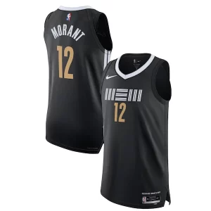 Carino Trendy Comodo Nike Ja Morant Memphis Grizzlies Authentic Jersey City Edition Black
