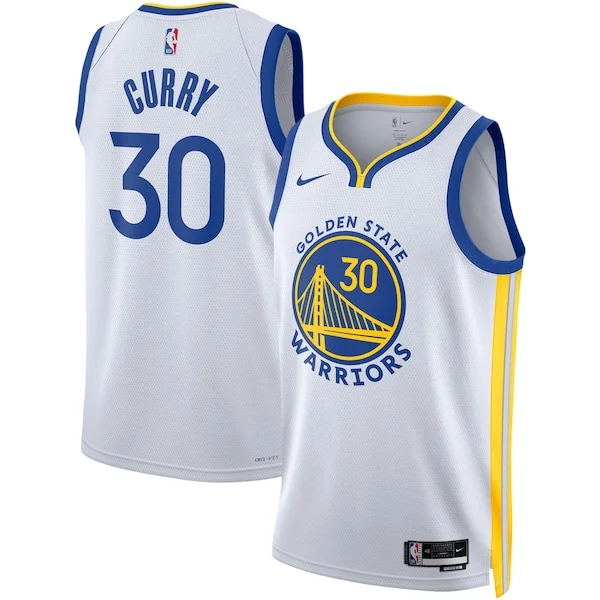 Eccezionale Splendido Stephen Curry Golden State Warriors Nike Unisex Swingman Jersey Association Edition White/Royal