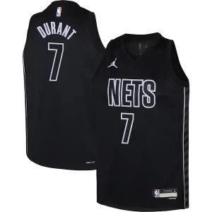 Resistente Fascinante Kevin Durant Brooklyn Nets Jordan Brand Youth Swingman Jersey Statement Edition Black