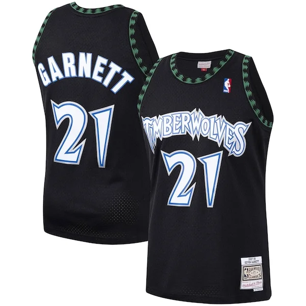 Classico Gorgeous Kevin Garnett Minnesota Timberwolves Hardwood Classics Swingman Jersey Black/White