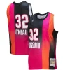 Sofisticato Magnifico Shaquille O'Neal Miami Heat 2005/06 Hardwood Classics Fadeaway Swingman Player Jersey Pink/Black