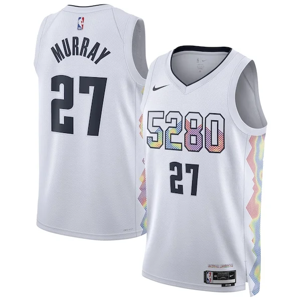Sofisticato Jamal Murray Denver Nuggets Nike Unisex 2024/25 Swingman Player Jersey City Edition White