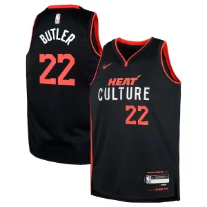 Carino Pratico Jimmy Butler Miami Heat Nike Youth Swingman Replica Jersey City Edition Black