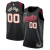 Trendy Incantevole Portland Trail Blazers Nike Unisex 2023/24 Custom Swingman Jersey Black City Edition