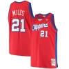 Stupendo Accattivante Classico Darius Miles LA Clippers Hardwood Classics Swingman Jersey Red
