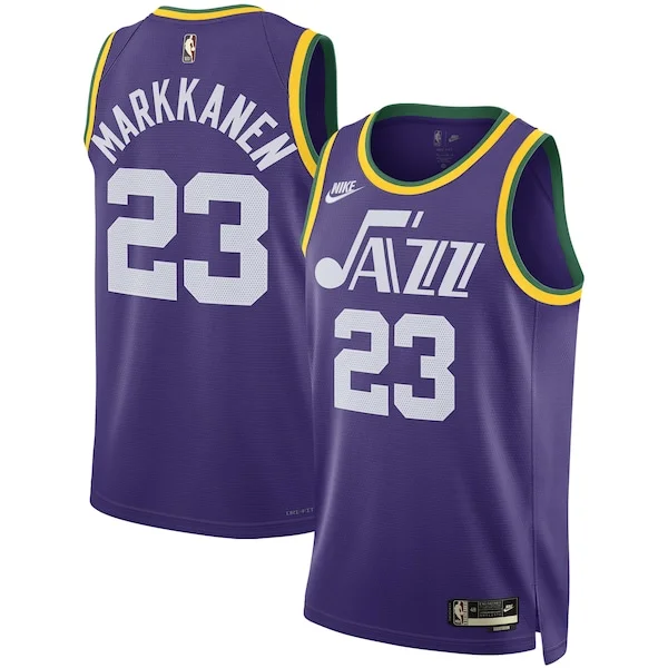 Ottimo Trendy Stupendo Lauri Markkanen Utah Jazz Nike Unisex 2023/24 Swingman Replica Jersey Classic Edition Purple