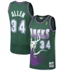 Incantevole Ray Allen Milwaukee Bucks 1996/97 Hardwood Classics Swingman Jersey Kelly Green
