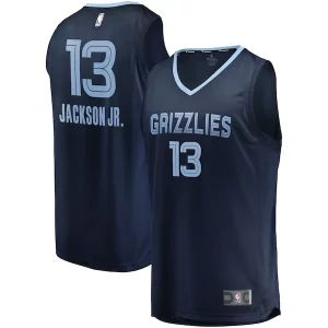 Elegante Delizioso Fascinante Jaren Jackson Jr. Memphis Grizzlies Replica Fast Break Jersey Navy Icon Edition