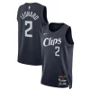 Eccezionale Prestigioso Fantastico Kawhi Leonard LA Clippers Nike Unisex 2023/24 Swingman Jersey Navy City Edition