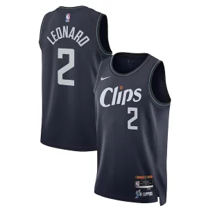 Eccezionale Prestigioso Fantastico Kawhi Leonard LA Clippers Nike Unisex 2023/24 Swingman Jersey Navy City Edition