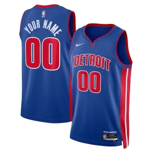 Elegante Prestigioso Detroit Pistons Nike Unisex Swingman Custom Jersey Blue Icon Edition