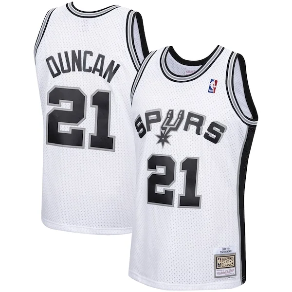 Robusto Tim Duncan San Antonio Spurs 1998/99 Hardwood Classics Swingman Jersey White