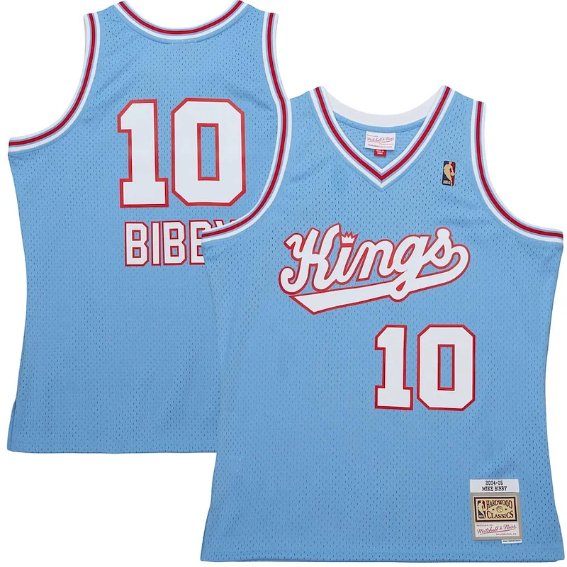 Trendy Mike Bibby Sacramento Kings 2001/02 Hardwood Classics Swingman Jersey Light Blue