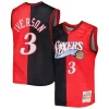 Splendido Delizioso Ottimo Allen Iverson Philadelphia 76ers Hardwood Classics 2000/01 Split Swingman Jersey Black/Red