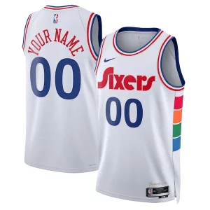 Comodo Philadelphia 76ers Nike Unisex 2024/25 Custom Swingman Jersey City Edition White