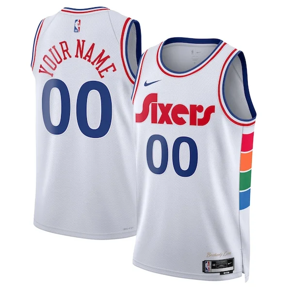 Comodo Philadelphia 76ers Nike Unisex 2024/25 Custom Swingman Jersey City Edition White