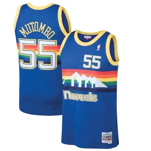Fascinante Trendy Gorgeous Dikembe Mutombo Denver Nuggets 1991/92 Hardwood Classics Swingman Jersey Blue