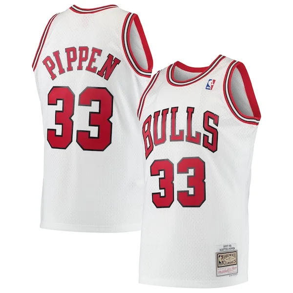 Comodo Carino Sofisticato Scottie Pippen Chicago Bulls Hardwood Classics Swingman Jersey White/Black