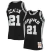 Fascinante Lussuoso Elegante Tim Duncan San Antonio Spurs 1998/99 Hardwood Classics NBA 75th Anniversary Diamond Swingman Jersey Black
