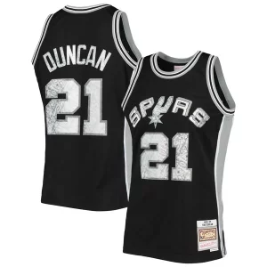 Fascinante Lussuoso Elegante Tim Duncan San Antonio Spurs 1998/99 Hardwood Classics NBA 75th Anniversary Diamond Swingman Jersey Black