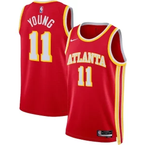 Pratico Versatile Trendy Trae Young Atlanta Hawks Nike Unisex Swingman Jersey Icon Edition Red/White