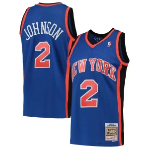 Accattivante Robusto Larry Johnson New York Knicks 1998/99 Hardwood Classics Swingman Jersey Blue