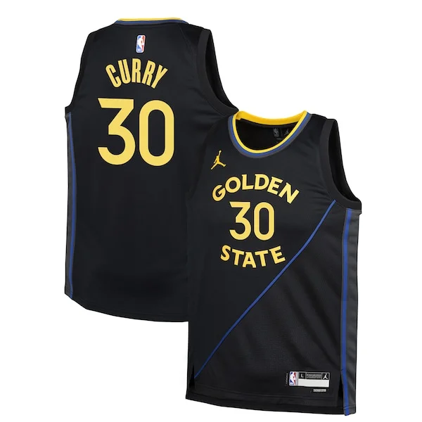 Moderno Stephen Curry Golden State Warriors Jordan Brand Youth Swingman Jersey Statement Edition Navy