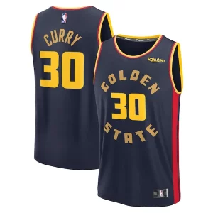 Pratico Lussuoso Stephen Curry Golden State Warriors 2024/25 Fast Break Player Jersey City Edition Navy