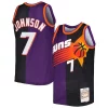 Trendy Kevin Johnson Phoenix Suns Hardwood Classics 1996/97 Split Swingman Jersey Purple/Black